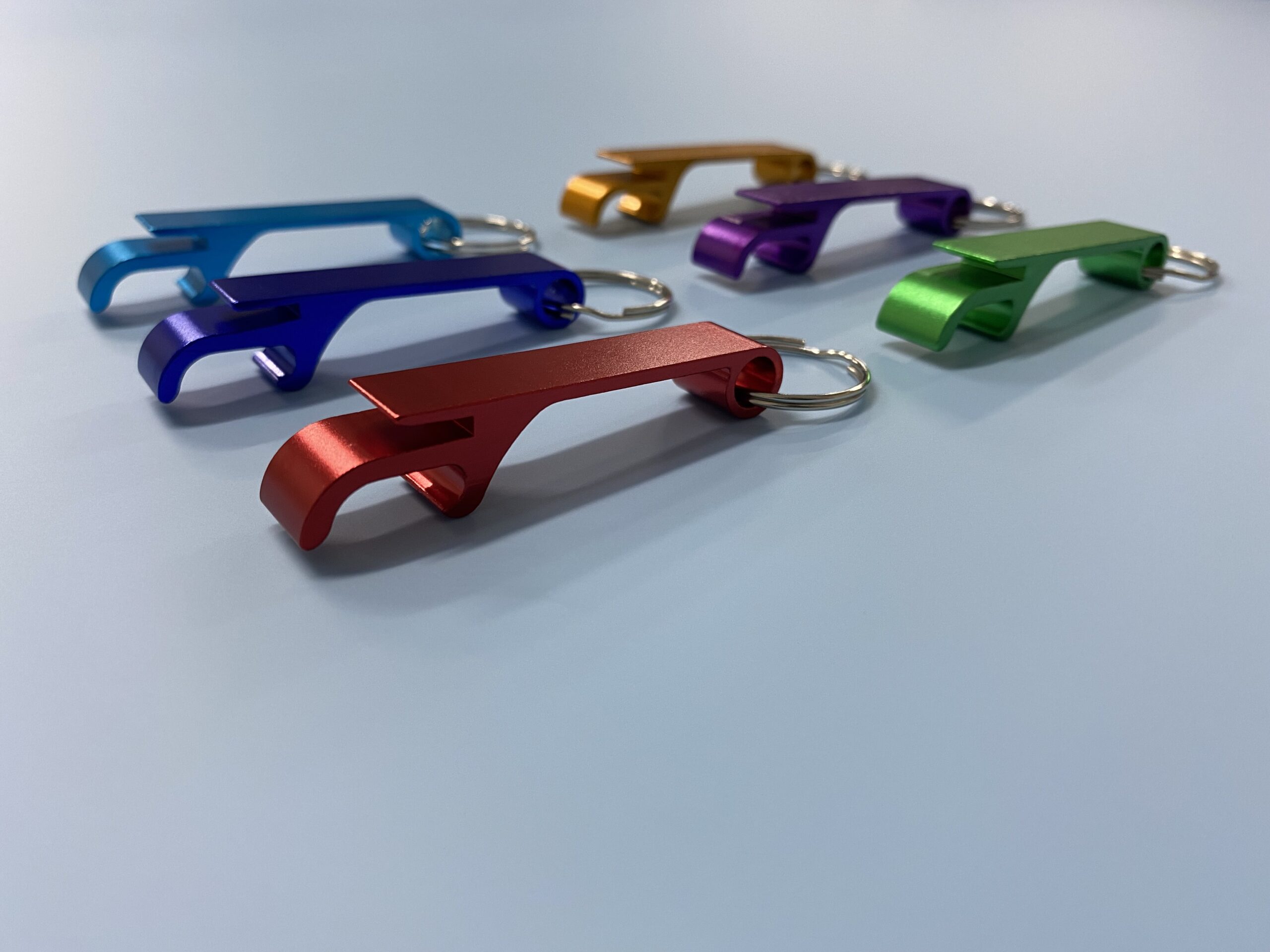 Bottle Opener Keyring - Anodized Aluminium (20pk) - Printed Panels